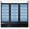 Maxx Cold Refrigerator 72 cu.ft., 3 Door, Comm. Merchandiser, Black/Glass MXM3-72RB - alternate 1